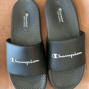 Champion black slides women’s size 10